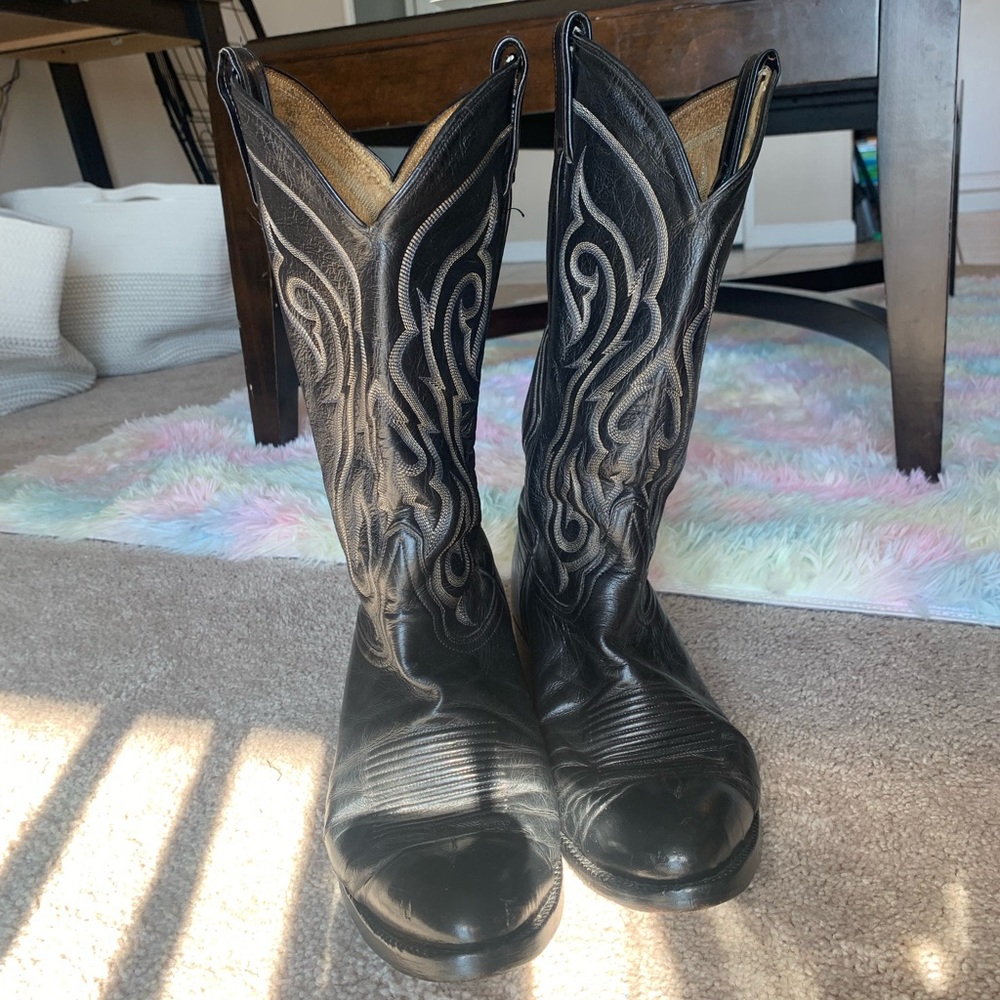 TONY LAMA WESTERN COWBOY BOOTS - Picture 4 of 8